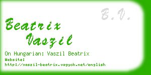 beatrix vaszil business card